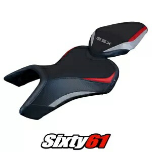 スズキ GSX 8S-8R 2023 2024 シートカバー Tappezzeria シルバー レッド ブラック Suzuki GSX 8S-8R 2023 2024 Seat Cover Tappezzeria Silver Red Black 【並行輸入品】｜カスタムパーツ WORLD倉庫