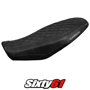Ducati スクランブラー 800 2023 シートカバー Tappezzeria ブラック レザー ルック ダイヤモンド Ducati Scrambler 800 2023 Seat Cover Tappezzeria Black Leather Look Diamond 【並行輸入品】|カスタムパーツ WORLD倉庫