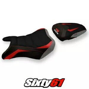 スズキ GSXS 750 2017-2020 2021 2022 シートカバー Tappezzeria Ultragrip レッドグレー Suzuki GSXS 750 2017-2020 2021 2022 Seat Cover Tappezzeria Ultragrip Red Grey 【並行輸入品】
