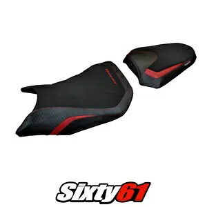 ホンダ CB750 ホーネット 2023 シートカバー Tappezzeria レッド ブラック Honda CB750 Hornet 2023 Seat Cover Tappezzeria Red Black 【並行輸入品】