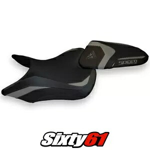 トライアンフ スピード トリプル 2016-2018 2019 2020 2021 シートカバー Tappezzeria グレー ブラック Triumph Speed Triple 2016-2018 2019 2020 2021 Seat Cover Tappezzeria Grey Black 【並行輸入品】