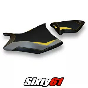 BMW S1000RR 2009 2010 2011 シートカバー タッペッツェリア イエロー グレー ブラック BMW S1000RR 2009 2010 2011 Seat Cover Tappezzeria Yellow Grey Black 【並行輸入品】