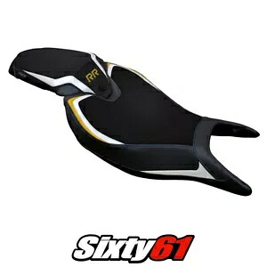 トライアンフ スピードトリプル 1200 RR 2022 2023 シートカバー Tappezzeria ホワイトゴールド ブラック Triumph Speed Triple 1200 RR 2022 2023 Seat Cover Tappezzeria White Gold Black 【並行輸入品】|カスタムパーツ WORLD倉庫