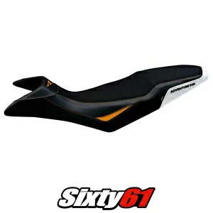 KTM 890 Adventure R 2021 2022 2023 シートカバー Tappezzeria ホワイト オレンジ ブラック KTM 890 Adventure R 2021 2022 2023 Seat Cover Tappezzeria White Orange Black 【並行輸入品】