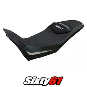 Moto Guzzi V85TT 2019 2020 2021 2022 2023 シートカバー タッペッツェリア シルバー ブラック Moto Guzzi V85TT 2019 2020 2021 2022 2023 Seat Cover Tappezzeria Silver Black 【並行輸入品】