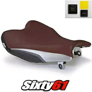 GSXR 1000 シートカバー ゲル付き 2009-2014 2015 2016 スズキ バーガンディ Luimoto カーボン GSXR 1000 Seat Cover with Gel 2009-2014 2015 2016 Suzuki Burgundy Luimoto Carbon 【並行輸入品】