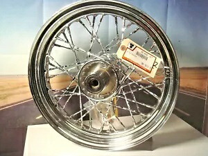 ハーレー FLST 16 インチ フロント ツイスト 40 スポーク クローム ホイール 1986-1999 V ツイン 52-0852 X5 Harley FLST 16\