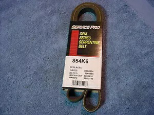 ベルト サーペンタイン ドライブ サービス プロ 854K6 カマロ ミアータ レンジャー エスケープ トーラス セーブル BELT Serpentine Drive SERVICE PRO 854K6 Camaro Miata Ranger Escape Taurus Sable画像