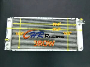 3ROW アルミラジエーターキャデラックエルドラドデビルセビリアアランテ 4.6L 93-02 3ROW Aluminum Radiator For Cadillac Eldorado DeVille Seville Allante 4.6L 93-02 【並行輸入品】