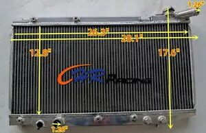 1987-1993 トヨタ カローラ 1.6 GTI AE92 4A-GE/4A-F/4A-FE 16V アルミラジエーターに適合。 Fit 1987-1993 Toyota Corolla 1.6 GTI AE92 4A-GE/4A-F/4A-FE 16V Aluminum Radiator 【並行輸入品】