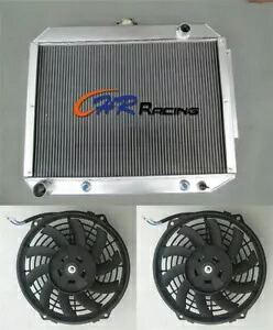 アルミラジエーター + ファンクライスラー/ダッジポララ/プリムス 7.2L V8 440 1966-1970 Aluminum Radiator+Fans For Chrysler/Dodge Polara/Plymouth 7.2L V8 440 1966-1970 【並行輸入品】｜カスタムパーツ WORLD倉庫