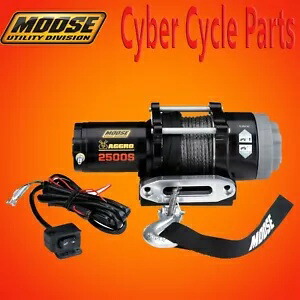 MOOSE ユーティリティ アグロ ウインチ 2500LB 合成ロープ付き MSE 4505-0760 MOOSE UTILITY AGGRO WINCH 2500LB W/SYNTHETIC ROPE MSE 4505-0760 【並行輸入品】