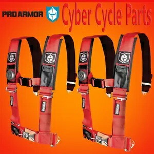 PRO ARMOR 5 ポイント 2 インチ ハーネス 縫い付けパッド付き (運転席および助手席) レッド PRO ARMOR 5 Point 2\