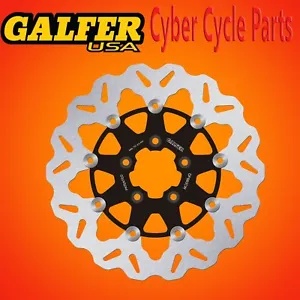 Galfer フロント フローティング ウェーブ ローター '04-'07 HD エレクトラグライド クラシック DF680CW-B Galfer Front Floating Wave Rotor For '04-'07 HD Electra Glide Classic DF680CW-B 【並行輸入品】｜カスタムパーツ WORLD倉庫