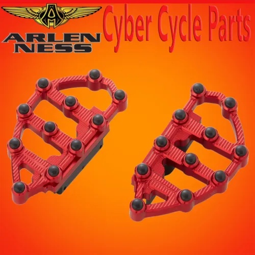 ARLEN NESS MX ビレットパッセンジャーフロアボード レッド 99-UP ハーレー FLT 06-898 ARLEN NESS MX Billet Passenger Floorboards Red 99-UP Harley FLT 06-898 【並行輸入品】