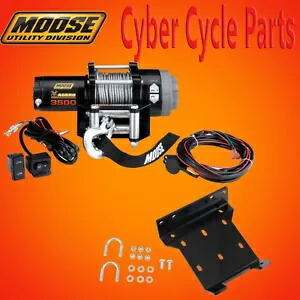 MOOSE AGGRO ウインチ 3500LB ワイヤーロープとウインチマウント付き 00-06 BIG BEAR 400 MOOSE AGGRO WINCH 3500LB W/WIRE ROPE and WINCH MOUNT 00-06 BIG BEAR 400 【並行輸入品】