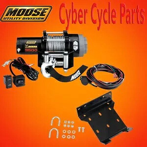 MOOSE ユーティリティ アグロ ウインチ 3500LB 合成ロープとウインチ マウント ARTIC CAT 付き MOOSE UTILITY AGGRO WINCH 3500LB W/SYNTHETIC ROPE and WINCH MOUNT ARTIC CAT 【並行輸入品】