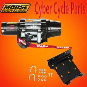 ムース ウインチ 2500LB ワイヤーロープおよびウインチマウント付き 93-00 ホンダ FOUR TRAX MOOSE WINCH 2500LB W/WIRE ROPE and WINCH MOUNT 93-00 HONDA FOUR TRAX 【並行輸入品】