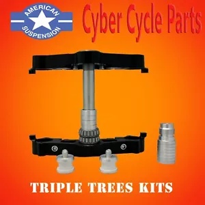 アメリカンサスペンション 23 インチまたは FAT 21 ホイール トリプルツリーキット 99-13 ハーレーツーリング American Suspension 23" or FAT 21 wheel Triple Tree Kit 99-13 Harley Touring 【並行輸入品】|カスタムパーツ WORLD倉庫