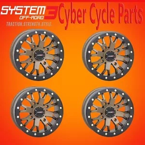 システム 3 SB4 BL ホイール 15X7 6+1 (+45MM) 4/137 マットブロンズ/ブラック (4 個セット) SYSTEM 3 SB4 BL WHEEL 15X7 6+1 (+45MM) 4/137 MATTE BRONZE/BLACK (SET of 4) 【並行輸入品】｜カスタムパーツ WORLD倉庫