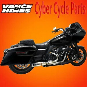 VANCE&HINES ハイアウトプット RR エキゾーストシステム ブラッシュド 17-23 ハーレー ツーリング 27321 VANCE & HINES Hi-Output RR Exhaust System Brushed 17-23 Harley Touring 27321 【並行輸入品】｜カスタムパーツ WORLD倉庫