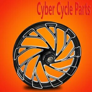 2024 ハーレーダビッドソン ブラック コントラスト 21 インチ フロント ホイール "デリンジャー" 2024 Harley Davidson Black Contrast 21" inch Front Wheel "Dillinger" 【並行輸入品】|カスタムパーツ WORLD倉庫