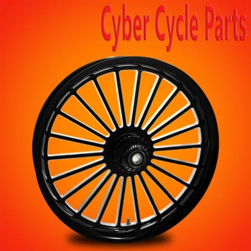 2024 ハーレーダビッドソン ブラック コントラスト 21 インチ フロント ホイール "ミスティック" 2024 Harley Davidson Black Contrast 21" inch Front Wheel "Mystic" 【並行輸入品】|カスタムパーツ WORLD倉庫