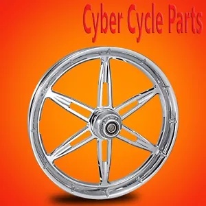 2024 ハーレーダビッドソン ツーリング クローム 21 インチ フロント ホイール「6ix Shooter」 2024 Harley Davidson Touring Chrome 21" inch Front Wheel "6ix Shooter" 【並行輸入品】|カスタムパーツ WORLD倉庫