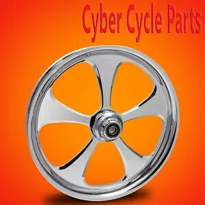 2000-2007 ハーレーダビッドソン ツーリング クローム 21 インチ フロント ホイール「5 ブレード」 2000-2007 Harley Davidson Touring Chrome 21" inch Front Wheel "5 Blade" 【並行輸入品】|カスタムパーツ WORLD倉庫