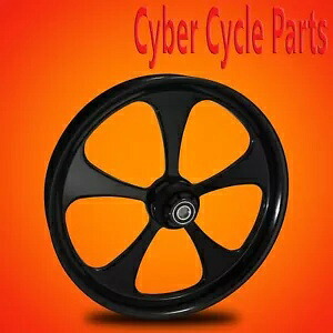 2008年以降 ハーレーダビッドソン ブラックアウト 21インチ フロントホイール 「5ブレード」 2008 and Up Harley Davidson Blackout 21" inch Front Wheel "5 Blade" 【並行輸入品】|カスタムパーツ WORLD倉庫