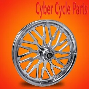 2000-2007 ハーレーダビッドソン ツーリング クローム 21 インチ フロントホイール「ミッション」 2000-2007 Harley Davidson Touring Chrome 21" inch Front Wheel "Mission" 【並行輸入品】｜カスタムパーツ WORLD倉庫 197,450円