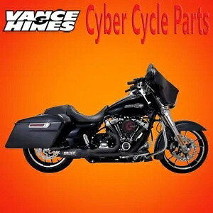 VANCE&HINES ハイアウトプット RR エキゾーストシステム マットブラック 17-23 ハーレー ツーリング 47321 VANCE & HINES Hi-Output RR Exhaust System Matte Black 17-23 Harley Touring 47321 【並行輸入品】｜カスタムパーツ WORLD倉庫