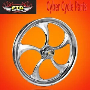 2000-UP ハーレーダビッドソン ツーリング クローム カスタム 23 インチ フロント ホイール "MERLIN" 2000-UP Harley Davidson Touring Chrome Custom 23"inch Front Wheel "MERLIN" 【並行輸入品】|カスタムパーツ WORLD倉庫