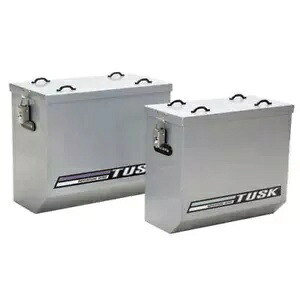1 ペア Tusk アルミニウム シルバー パニア ミディアム V2-デュアル スポーツ-アドベンチャー 1 Pair Tusk Aluminum Silver Panniers Medium V2-Dual Sport-Adventure 【並行輸入品】