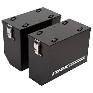 1 ペア Tusk アルミニウム パニア新バージョン 2 ラージ ブラック - 74 リットル 1 Pair Tusk Aluminum Panniers New Version 2 Large Black-74 litres 【並行輸入品】