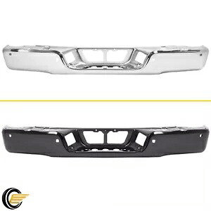 クローム/ブラック リアステップバンパーフェイスバー トヨタ タンドラ 07-14 センサー穴付き Chrome/ Black Rear Step Bumper Face Bar For Toyota Tundra 07-14 w/ Sensor Holes 【並行輸入品】|カスタムパーツ WORLD倉庫