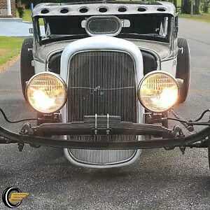 1932 モデル B/BB/18 スタンプスチールフロントグリルシェル + ステンレスグリルインサート For 1932 Model B/BB/18 Stamped Steel Front Grille Shell+Stainless Grill Insert 【並行輸入品】|カスタムパーツ WORLD倉庫