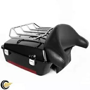 チョップド ツアー パック Pak トランク ハーレー 97-13 エレクトラグライド用 トップ荷物ラック付き Chopped Tour Pack Pak Trunk For Harley 97-13 Electra Glide w/Top Luggage Rack 【並行輸入品】
