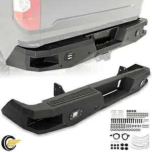 トヨタ タンドラ 2014-2021 粉体塗装リアバンパーキット LED ライトアセンブリ付き For Toyota Tundra 2014-2021 Powder Coated Rear Bumper Kit w/ LED Lights Assembly 【並行輸入品】|カスタムパーツ WORLD倉庫