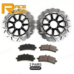 フローティングフロントブレーキローターディスク有機パッド Ducati 848 EVO 2011 2012 2013 Floating Front Brake Rotors Discs Organic Pads For Ducati 848 EVO 2011 2012 2013 【並行輸入品】｜カスタムパーツ WORLD倉庫
