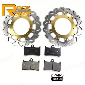 ヤマハ FZ6 Fazer S2 2007 2008 フロントブレーキローターディスク + オーガニックブレーキパッド For Yamaha FZ6 Fazer S2 2007 2008 Front Brake Rotors Discs + Organic Brake Pads 【並行輸入品】｜カスタムパーツ WORLD倉庫