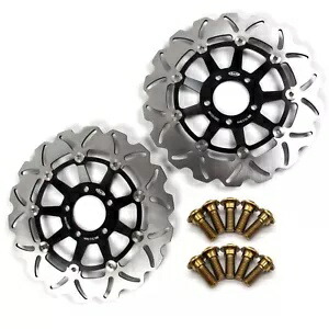 フロントブレーキローター + 取り付けボルトネジスズキ GSF1200 バンディット 1996 - 2005 Front Brake Rotors + Mounting Bolts Screws For Suzuki GSF1200 Bandit 1996 - 2005 【並行輸入品】
