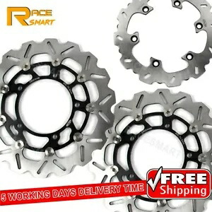 フロントリアブレーキロータースズキハヤブサ GSX 1300 R ABS 2013 - 2019 2018 2017 Front Rear Brake Rotors For Suzuki Hayabusa GSX 1300 R ABS 2013 - 2019 2018 2017 【並行輸入品】