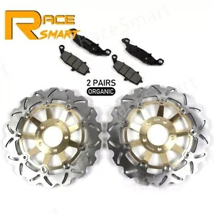 フロントブレーキディスクローター + パッドスズキ GSX 750 GSX750 1998 - 2003 1999 2000 Front Brake Discs Rotors + Pads For Suzuki GSX 750 GSX750 1998 - 2003 1999 2000 【並行輸入品】