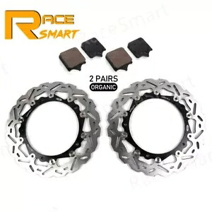 フロントブレーキディスクローター + パッド BMW S1000RR 2010-2018 S1000R ネイキッド 2014-2018 Front Brake Disc Rotors + Pads For BMW S1000RR 2010-2018 S1000R Naked 2014-2018 【並行輸入品】