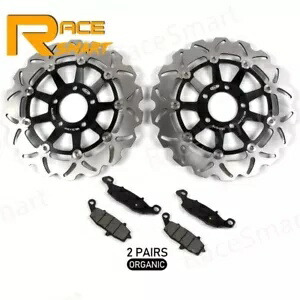 フロントブレーキローターディスク + パッドスズキ GSX 750 GSX750 1998 - 2003 2002 2001 Front Brake Rotors Discs + Pads For Suzuki GSX 750 GSX750 1998 - 2003 2002 2001 【並行輸入品】