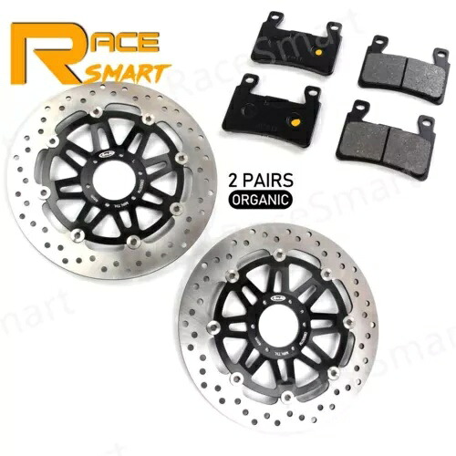 フロントブレーキローターディスク + パッドセットホンダ CB400SF CB 400 SF SUPER FOUR 2005 Front Brake Rotors Discs + Pads Set For Honda CB400SF CB 400 SF SUPER FOUR 2005 【並行輸入品】