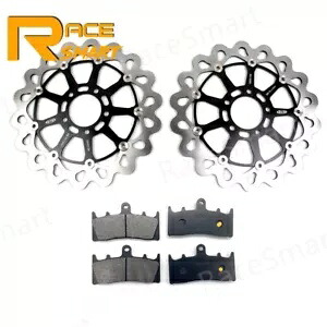 2001 2002 GSXR 1000 フロントブレーキディスクローター + パッドスズキ GSX 1400 2002-2007 2001 2002 GSXR 1000 Front Brake Disc Rotors + Pads For Suzuki GSX 1400 2002-2007 【並行輸入品】