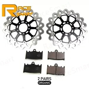 フロントブレーキディスクローターパッドフィットスズキ GSXR600 1997-2003 GSXR750 2000 2001 2002 Front Brake Disc Rotors Pads Fit Suzuki GSXR600 1997-2003 GSXR750 2000 2001 2002 【並行輸入品】