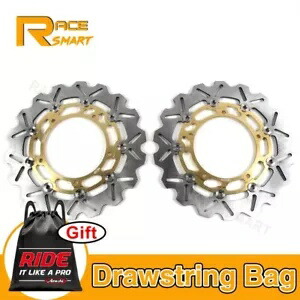フロントブレーキディスクローター ヤマハ XJ6 流用 2009-2015 MT09 トレーサー ABS 15-21 Front Brake Disc Rotors For Yamaha XJ6 Diversion 2009-2015 MT09 TRACER ABS 15-21 【並行輸入品】
